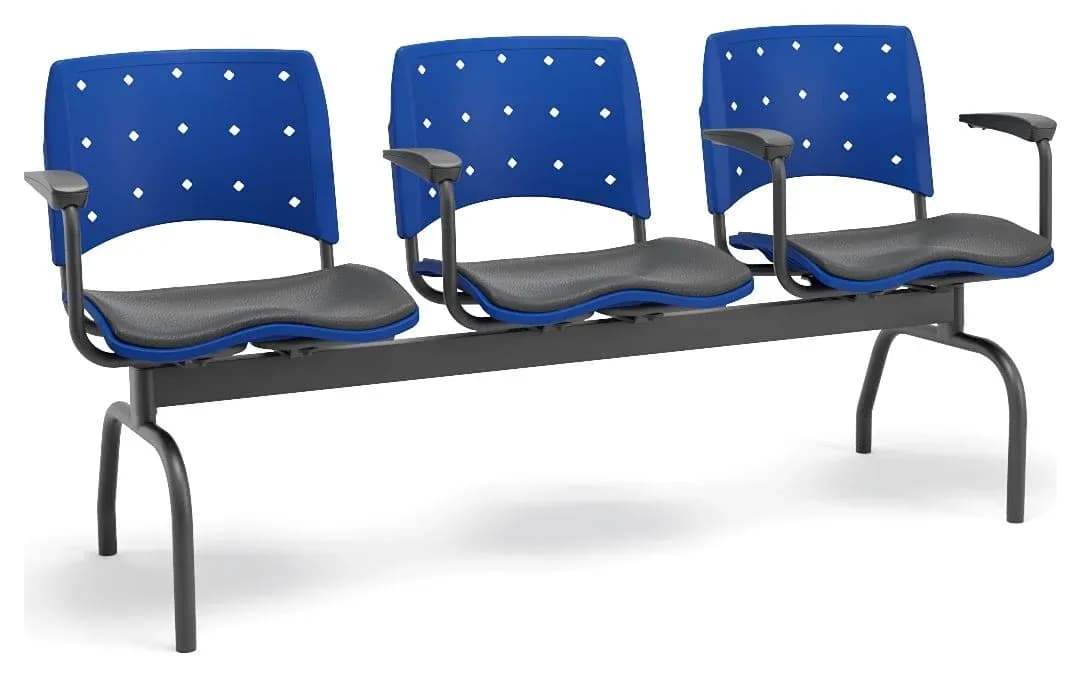 Cadeira Ergoplax Longarina Plaxmetal