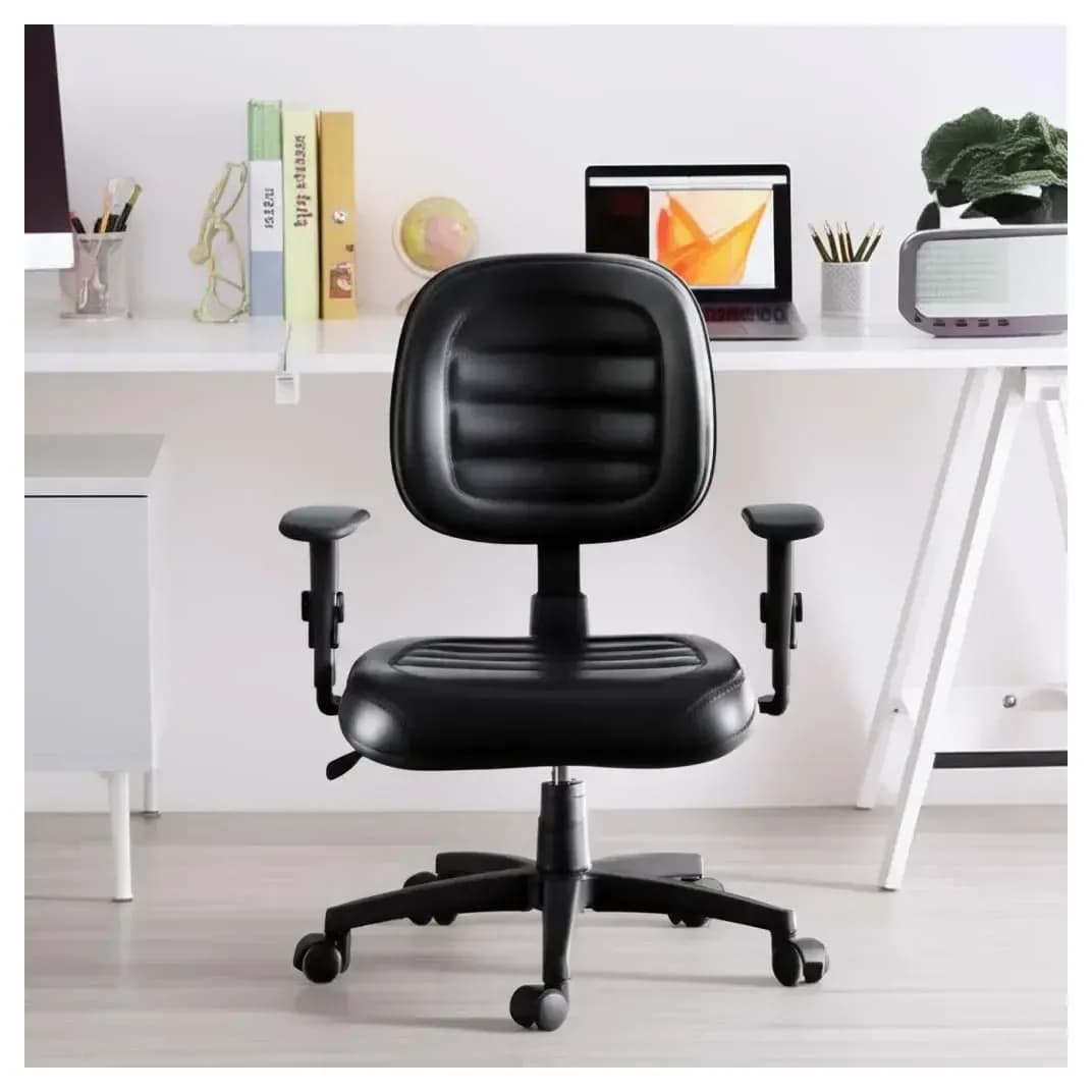 Cadeira de Escritório Executiva NR17 Back System Preta Scarparo