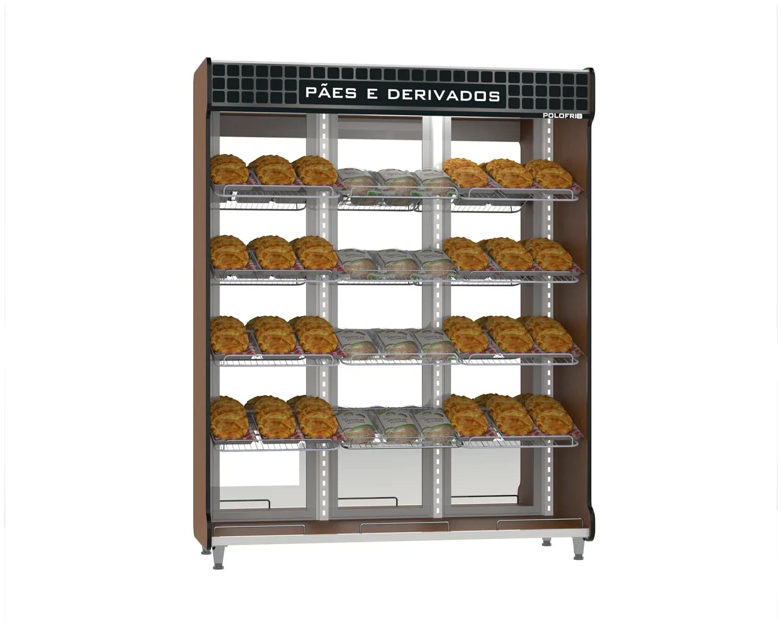 Vitrine Espelhada para Pães Nobres Polo Frio 1,70 m