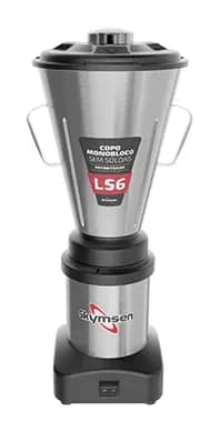 Liquidificador Comercial Inox, Copo Monobloco Inox Skymsen LS6